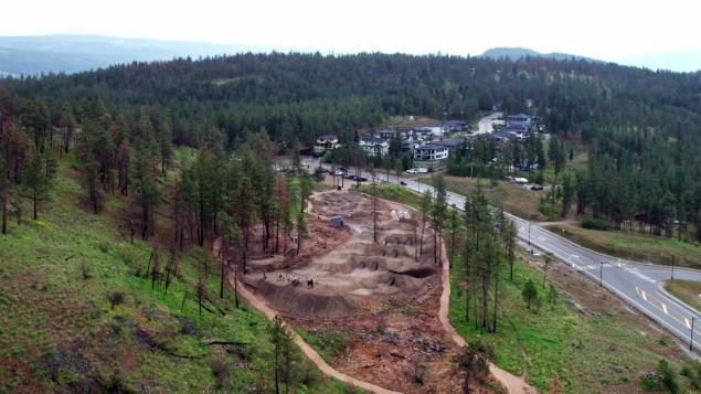 Drone view over the neighbourhood