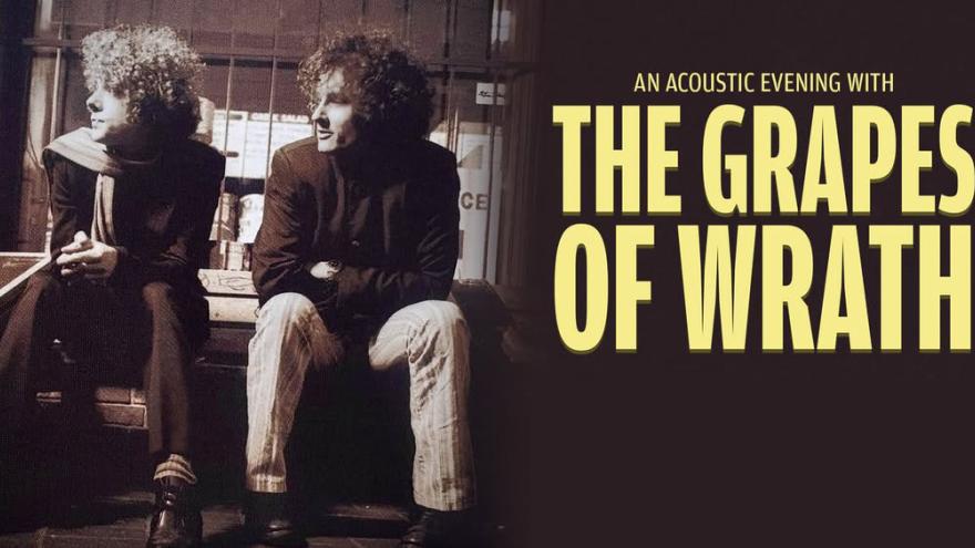 sepia toned portrait of the founding memebersof the band the grapes of wrath