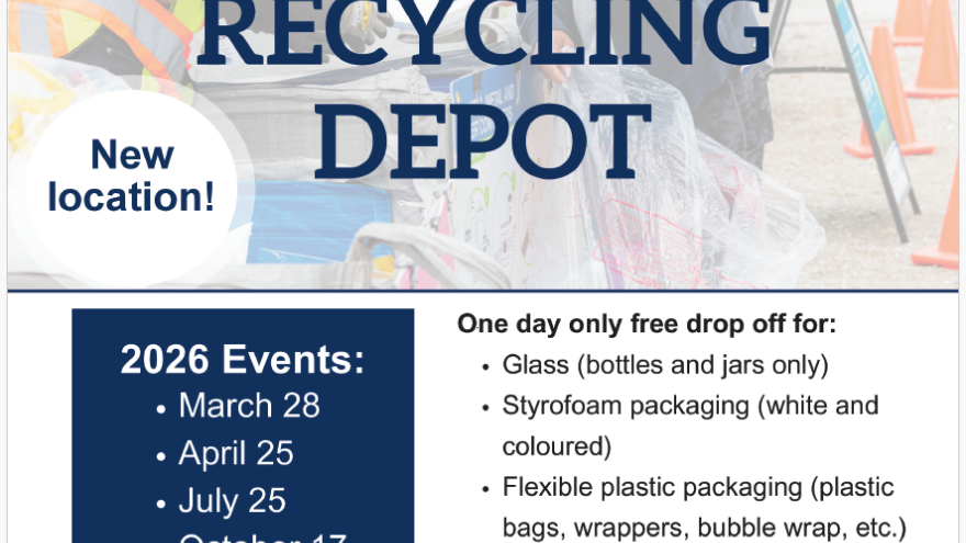 Pop-up recycling depot in Lake Country March 28
