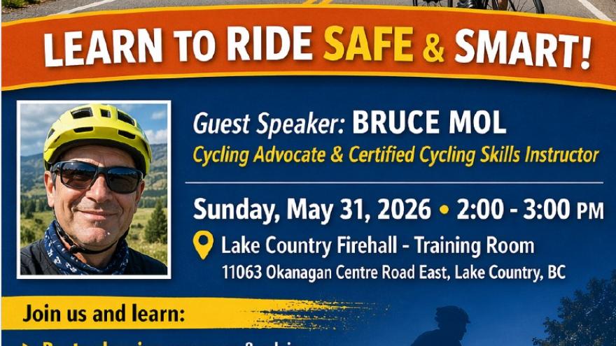 poster for Learn to Ride Safe and Smart seminar