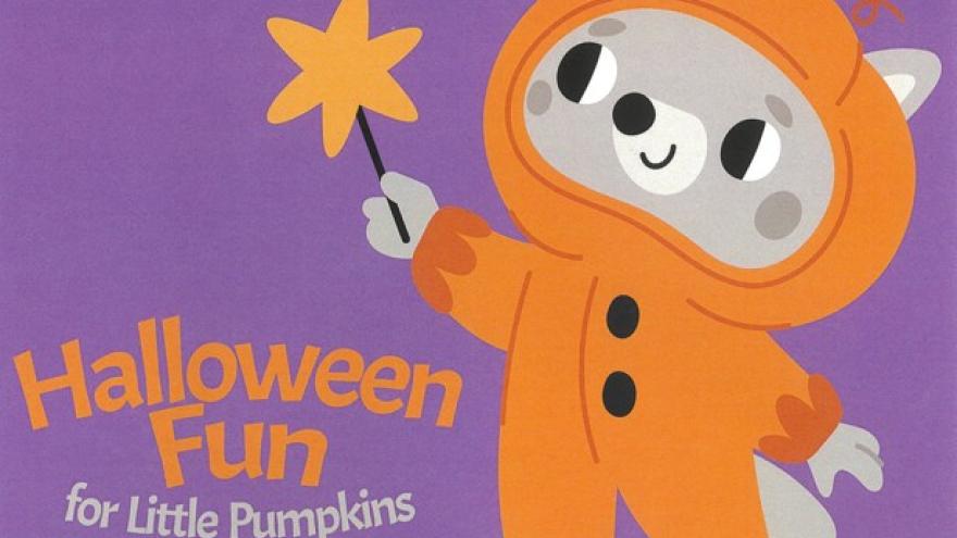 Racoon dressed up in halloween costume