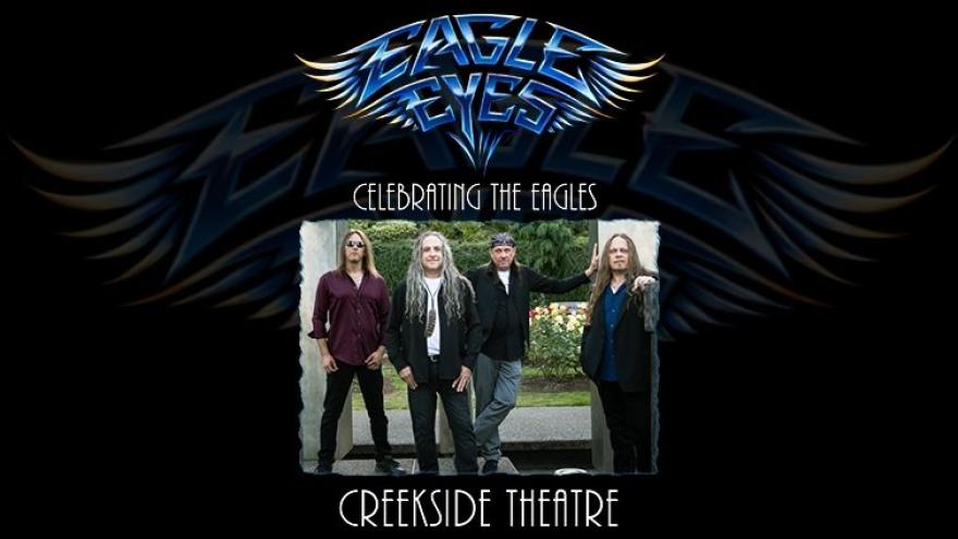 Eagles Tribute band shown standing casually together outdoors