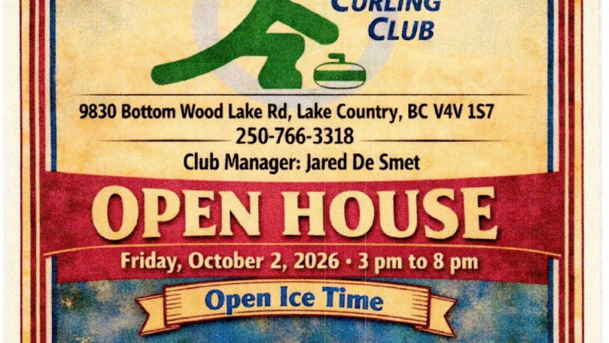 Curling Club Open House event poster