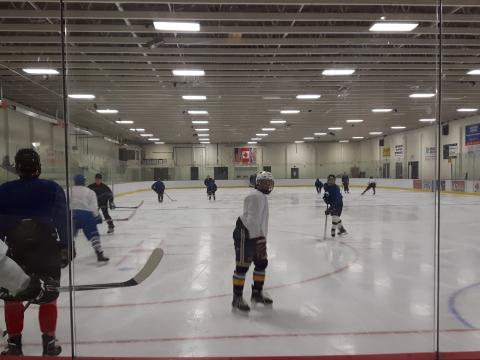 youth play hockey at Winfield Arena