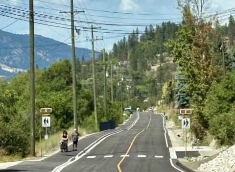 new sidewalk on Lodge Road