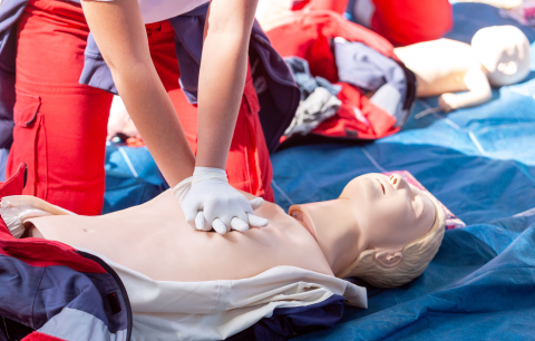 a practice first aid doll 