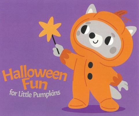 Racoon dressed up in halloween costume