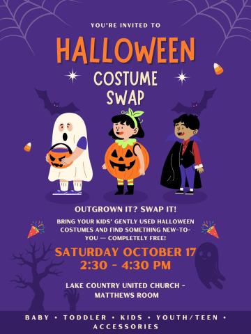 Halloween Costume Swap Event Poster