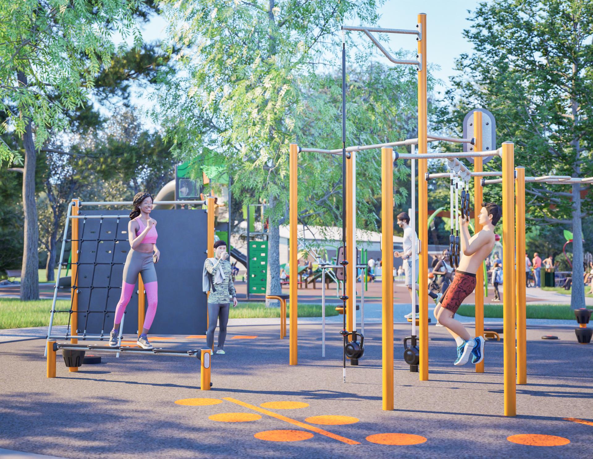 teen exercise area