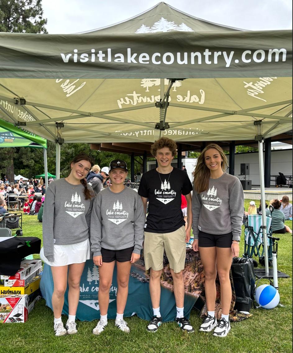 four summer students as tourism ambassadors in the parks
