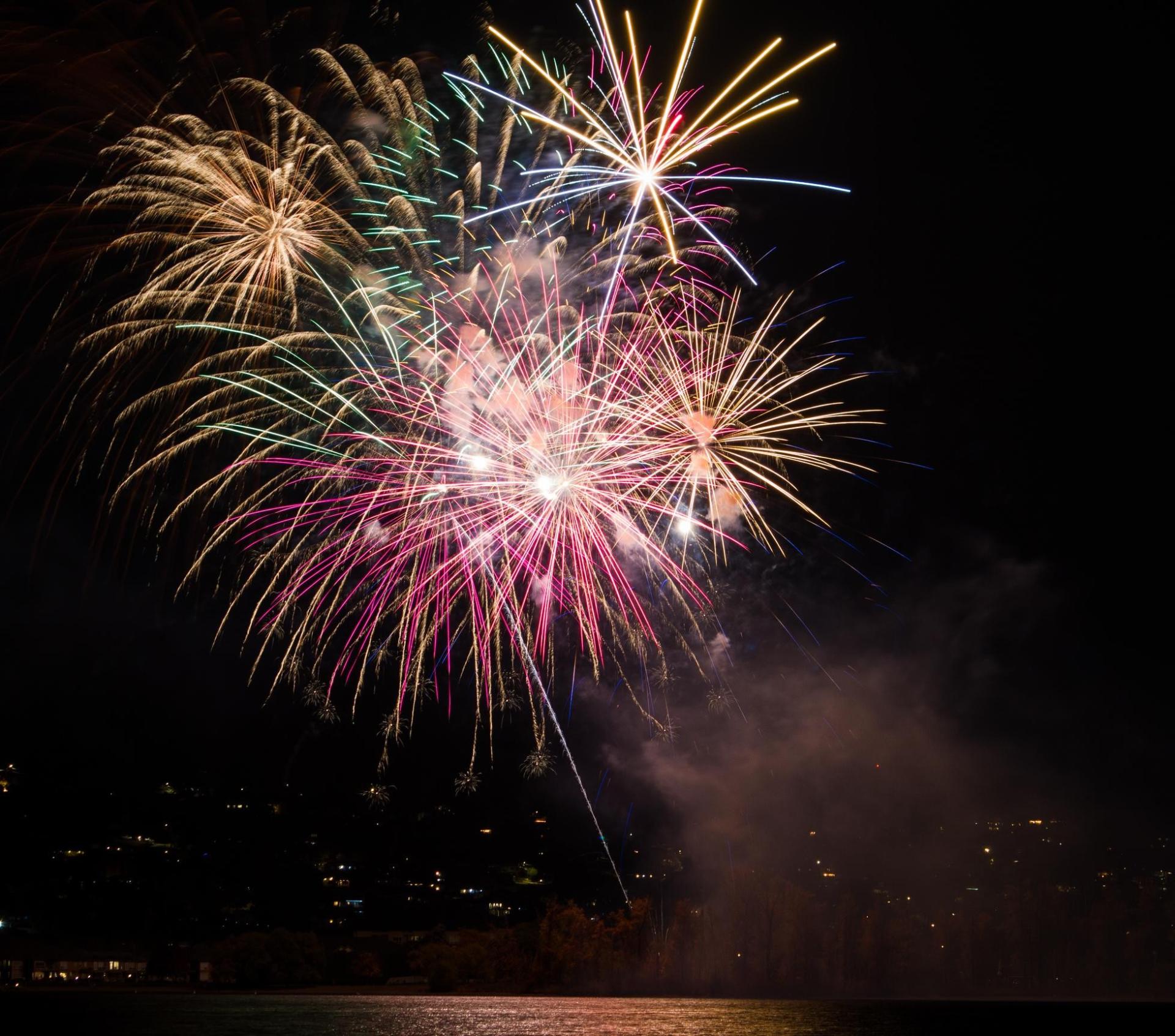 fireworks display from Beasley Park